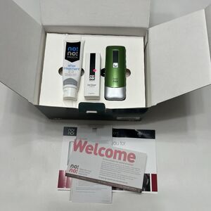NONO Hair No! No! Hair Removal System Green Open Box Case Charger Extras